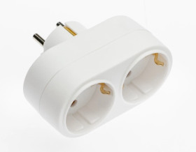 Rozgałęziacz wtyczkowy SCHUKO 2x 2P + Z AE-SC0102-00