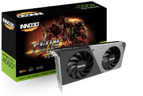 Inno 3D Karta graficzna Nvidia GeForce RTX 4060 Ti TWIN X2 16 GB GDDR6-RAM PCIe x8 HDMI, DisplayPort NVIDIA G-Sync , Vul