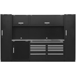 Sealey APMSCOMBO7SS Premier&#x2122; Storage System with Stainless Worktop 3.55m