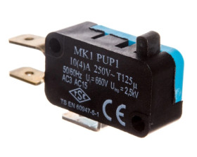 Wyłącznik krańcowy miniaturowy 1CO popychacz z tworzywa, T0-MK1PUP1