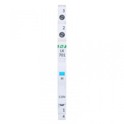 Lampka modułowa 1-fazowa niebieska 110V AC 1/2 modułu LK-701B-110