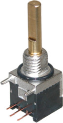 Encoding rotary switch, 16 pole, angled, 10 mA/15 VDC, C08T111LT