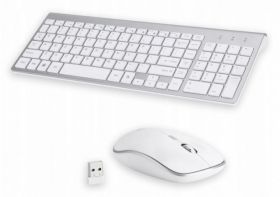 KLAWIATURA+MYSZ OPT.BEZPRZ.IMAC SREBRNA