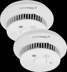 Smoke alarm device with Q-label, pack of 2