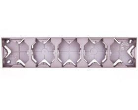 IMPRESJA Puszka natynkowa pięciokrotna tytan PNP-5Y/23