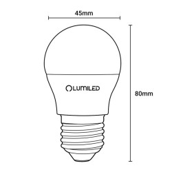 Żarówka LED E27 P45 5W = 40W 470lm 3000K Ciepła 180 LUMILED