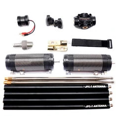 JPC-7 HF Multi-Band QRP Przenośna antena zewnętrzna GP 40m 20m 15m 10m Lekka regulowana aluminiowa do radia amatorskiego