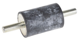 Podstawka antywibracyjna M8 średnica 30mm wysokość całkowita 45mm Cylinder męski-męski