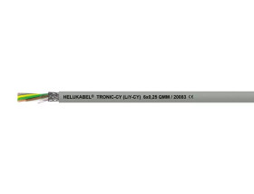 Helukabel 16001-500 Kabel do transmisji danych LiYCY 1 x 0.5 mm² szary 500 m