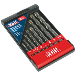 Sealey AK5708 Tungsten Carbide Tipped Masonry Drill Bit Set 8pc