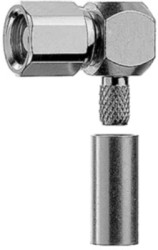 SMC jack 50 Ω, RD-316, solder/crimp connection, angled, 100024911