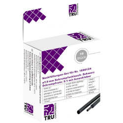 TruComponents 30337 Heatshrink adhesive Blk 7.90mm 2.60mm 3:1 10 pc(s)