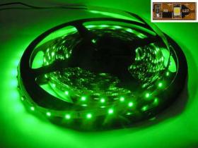 TAŚMA LED 12V WODOODPORNA ZALEWANA ZIELONY ROLKA 5m / 300 diod