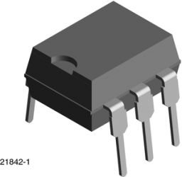 H11AA1 Optocoupler, Phototransistor Output, AC Input, With Base Connection