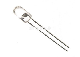 Dioda led 5mm pomarańczowa efekt świecy bezb. 4szt