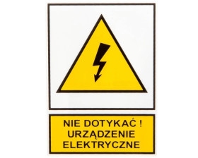 Tabliczka /znak ostrzegawczy/ TZO 74x105P E04TZ-01012120100 /10szt./