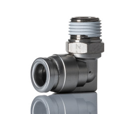 Złączka pneumatyczna NPT 1/8 męskie Wciskane 1/4 cala SMC Adapter gwintowany kolankowy NPT 1/8 męskie