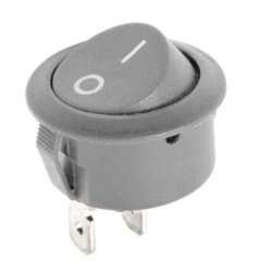 Złącze przełącznik kołyskowy okrągły R5 0-1 szary