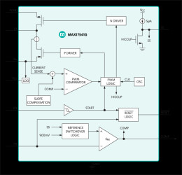 42V, 500mA, Ultra-Small, High-Efficiency, Synchronous Step-Down DC-DC Converter