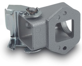 Surface mount housing, size HA3, zinc die casting, longitudinal bow locking, IP66, 19517200