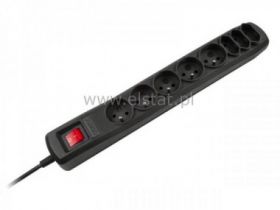 Filtr sieciowy 5,0m 5xGN+0 +3xGN ARC-8 ( czarny )