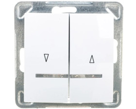 IMPRESJA Łącznik żaluzjowy z podświetleniem biały ŁP-7YS/m/00