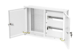 Rozdzielnica podtynkowa modułowa 2x12 + płyta montażowa IP30 stalowa MRP-24 Z