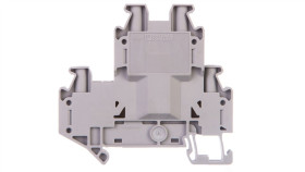 Złączka Szynowa Elementów Kontrolnych 2-Piętrowa 4-Przewodowa 4Mm2 Szara Uttb...