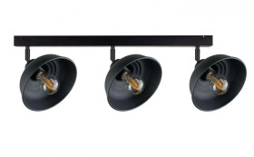Spot nowoczesny 3xE27 FAUN BLACK