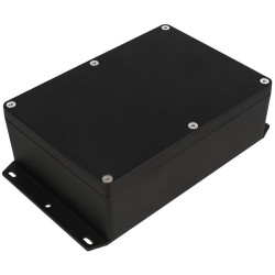 Hammond 1550Z120FBK Thick Wall Flanged Die Cast Enclosure, 171 x 121 x 55, Black