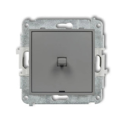 MINI Mechanizm łącznika schodowego w stylu amerykańskim (jeden klawisz bez piktogramu) szary mat 27MWPUS-3.1