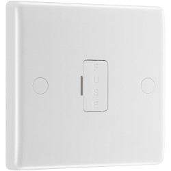 BG 855 White Nexus Moulded Unswitched 13A Fused Connection Unit - Flex Outlet
