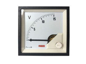 Amperomierz analogowy panelowy DC wysokość wycięcia: 68mm 1% +65°C RS PRO