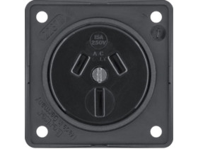 Integro Flow Gniazdo z uziemieniem "Australia" mechanizm czarny 9625605 HAGER