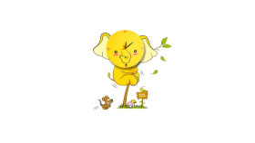 Lampka Dziecięca Elephant Led Clock 0,6W Led Ml147 Milagro