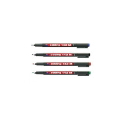 Marker Edding 142M 1mm Czarny odporny na światło, ścieranie i wodę