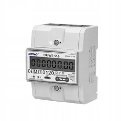 Licznik 3F na szynę 5/80A 4,5mod WE-516 MID RS-485