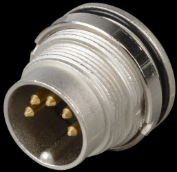 18853 Panel plug, rear mounting, IP68, 5-pin