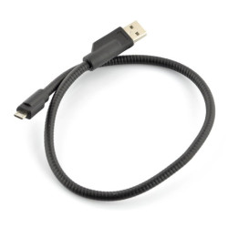 Przewód microUSB B - A - 0,45 m - sztywny
