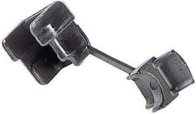 Przepust kablowy; PB Fastener, 77021, 77021, (Ø x W) 12.7 mm x 11.1 mm, czarny, 1 szt.