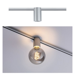 94973 URail rail spotlight socket, E27, max. 20 W, dimmable, chrome