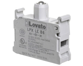 Oprawka z LED niebieska 12-30V AC/DC światło ciągłe LPXLEB6