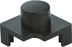 Push button, round actuating surface, pitch ≥ 15 mm, (L x W x H) 14.4 x 14.4 x 11.7 mm, anthracite, for single pushbutton, 827.1