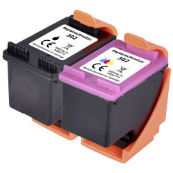 Renkforce RF-5628788 Ink Cartridge Set replaces HP 302 (X4D37AE) BK/CMY 2-Pack