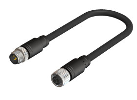 Kabel do siłownika/czujnika ze złączem Złącze M12 liczba rdzeni 5 długość 1.5m Rodzaj A Żeńskie Złącze B Złącze M12