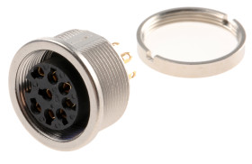 Gniazdo Din 8 -pinowe Żeński Montaż na panelu 60 V AC