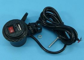 ŁAD.MOTOCYKL.USB 2,1A+PRZEŁ.21mm