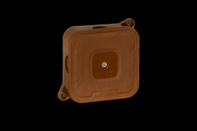 Puszka natynkowa pusta 4 wlotów VIPLAST VP-2 BRĄZOWA IP44 85x85x35mm 027-02