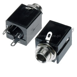 Gniazdo Jack 6,3mm proste do chassis Lumberg