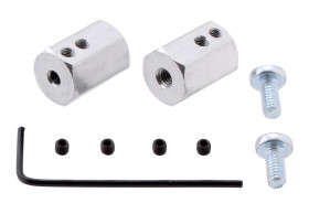 Pololu 12mm Hex Wheel Adapter for 3mm Shaft (2-Pack)
